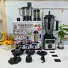 Batidora de Acero Inoxidable de Alta Potencia de Cobre Puro 4L8In1 para Uso Comercial, Picadora de Carne, Trituradora de Hielo, Extractor de Jugos