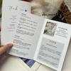 Cartão de serviço pós-venda dobrável capa de folheto dobrável de produto papel de cartão de garantia personalização de design de capa de cartão de quarto de hotel