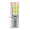 Luz LED para carro novo T10 2835 12SMD silicone epóxi destaque LED luz de placa de licença luz de posição luz de porta