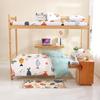 Ropa de Cama Escolar Algodón Juego de Tres Piezas Sábana para Cama de Escuela Secundaria Funda de Edredón Juego de Tres Piezas Dormitorio de Personal Funda de Edredón de Algodón