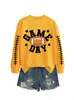 Amazon eBay sitio independiente de moda y único para mujer día de partido colorido fútbol cuello redondo manga larga sudadera