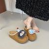 Otoño 2025 Chanclas Birkenstock Ropa de Abrigo para Mujer Suela Gruesa Elevador Retro Suela Suave Slip-On Baotou Medias Chanclas Birkenstock Moderno