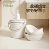 FaSoLa Household Plástico Balde de água Washshower Set com tampa espessada portátil água água bacia balde balde de lavanderia de grande capacidade