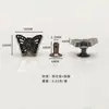 Venda Direta da Fábrica Acessórios para Roupas Rebites Decorativos Liga Studs Borboleta de Cabeça Alta com Placas de Base Grande Estoque Desconto