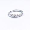 Anillo de apertura de acero de titanio antiguo de gran venta que no se desvanece, diseño de nicho para amantes del anillo de acero inoxidable, joyería al por mayor