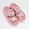 Nuevas Sandalias EVA para Padres e Hijos Moda Dibujos Animados Explosiones Oso Blanco Doble Niños y Niñas Planas Antideslizantes Pantuflas Suaves