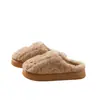 Pantuflas de invierno mullidas con forro de polar para mujer, con un diseño grueso, suave y cómodo, con suela suave, resistentes al desgaste y antideslizantes.
