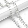 Fábrica Vende Corrente de Pérolas e Strass de Linha Única para Roupas Vestido de Noiva Saia Pingente Corrente Decorativa de Contas Acessórios para Headwear Joias DIY