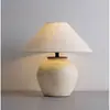 Lámpara de mesa estilo wabi-sabi, cerámica vintage, para sala de estar, dormitorio, decoración de casa de huéspedes, lámpara de noche creativa estilo chino nuevo, lámpara de mesa estilo japonés