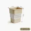 Cubo de Basura Plegable para Coche Mini Cubo de Basura para Coche para Viajes Almacenamiento Conveniente con Bolsa de Basura Incorporada Cuadrado