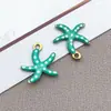 Acero Inoxidable Goteo de Aceite Serie Oceánica Pulpo, Delfín, Estrella de Mar, Cangrejo Colgante Arete Collar DIY Accesorios de Joyería
