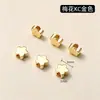 Cuentas Espaciadoras de Oro de 24K Alta Retención de Color Hechas a Mano Accesorios para Joyería DIY Cuentas Espaciadoras para Collar Pulsera Materiales Directo del Fabricante