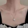 Estilo indiferente metal irregular perla barroca collar nicho retro personalidad versátil cadena para la clavícula