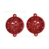 Colgante de Letra Roja Festiva Serie de Colgantes Llavero DIY Pendientes Accesorios para el Cabello Pulsera Collar Accesorios de Joyería