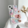 Funda protectora con espejo para iPhone 14, Pro Max Trend 11, funda con dibujos animados para Apple 12 Pro.