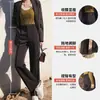 Pantalones de traje de pierna ancha para mujer, estilo fino primavera/otoño/verano, nueva colección 2026, corte ajustado, cintura alta, con una caída sofisticada y elegante, pantalones rectos negros