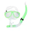 Gafas de buceo de cristal templado para adultos, tubo de snorkel semi-seco, traje de máscara impermeable, equipo para snorkel, dos tesoros, venta al por mayor