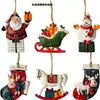 Fabricante Personalizado Nuevo Producto Colgante de Resina Pintado a Mano Decoración de Árbol de Navidad Estilo Colgante Decoración Creativa