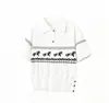 Camisa Polo de Punto Jacquard Fair Isle con Mangas Cortas para Mujer, Estilo Casual Retro Americano de Verano, Top para Pareja