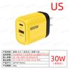 Cabezal de carga de 120W transfronterizo PPS protocolo completo cabezal de carga súper rápida U C cabezal de carga de doble puerto cabezal de carga rápida para teléfono móvil