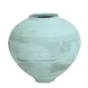 Ornamento de Flores para Sala de Estar Qui Ji Decoração Vaso de Cerâmica Bruta Branca Retrô Estilo Chinês Ins Casa de Hóspedes Zen Ornamentos de Flores Secas