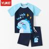 Traje de baño para niños dividido para niños medianos y grandes, nuevo traje de baño de dibujos animados, verano de secado rápido, protector solar, transpirable, traje de baño para estudiantes