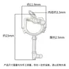 Plata de Ley S925 Finamente Elaborada Chapado Eléctrico Lindo Dibujo Animado Gatito Gato Colgante para Llave DIY Colgante para Cadena de Clavícula Joyería de Plata de Gato