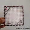 10x tarjeta cuadrada de 10 cm con reverso de tarjeta material diy accesorios embalaje exhibición en vivo cartón tarjeta papel para reverso de tarjeta