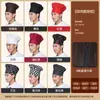 Gorro de Trabajo de Chef, Sombrero de Hongo de Algodón a Prueba de Polvo y Aceite para Catering y Cocinas de Restaurante, Unisex, Algodón Poliéster