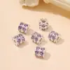 Relleno de Oro de 18K Color Duradero Incrustaciones Zirconia de Colores Separadores Cuentas Accesorios Cuentas Sueltas Separador Pulsera DIY Accesorios