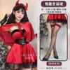Domila Europeo y Americano Halloween Deviruchi cosplay Uniforme Club Nocturno Escenario Vestido de Terciopelo Vestido de Navidad Mujeres