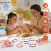 Caixa Acrílica Transfronteiriça com 12 Compartimentos Kit de Materiais para Montagem de Pulseiras DIY Conjunto Completo de Acessórios para Montagem de Pulseiras