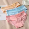 Ropa Interior para Mujer Modal con Ribete de Encaje Bragas Color Sólido Tiro Bajo Algodón Lindo Al por Mayor Estilo de Niña