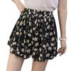 Desejo Amazon Ebay2025 Europeu e Americano Estilo Boêmio Solto Moda Floral Casual Shorts de Chiffon para Mulheres