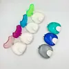 Caja de Almacenamiento para Retenedor de Brackets Dentales, Tipo Cáscara, Caja para Dientes, Caja para Dentadura Postiza, Tipo Empuje, Caja Transparente para Brackets, Portátil