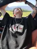 Camiseta Cool de Manga Corta Estilo Americano para Hombre, Verano Ins Tendencia Streetwear, Corte Holgado, Versátil de Moda Cuello Redondo Top Casual Ropa de Hombre