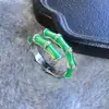 Anillo para Hombres Mayores Apertura Ajustable Estilo de Corte para Mujeres Diseño Retro de Nicho Marca de Moda Anillo de Estilo Frío Dedo Índice