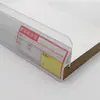 Tira de Precio de Plástico PVC con Borde de Tarjeta Personalizada, Tarjeta Curva, Etiqueta de Precio de Producto para Supermercado, Tira de Etiqueta para Estante de Tienda de Conveniencia