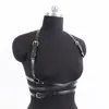 Chaleco Moderno YSF para Mujer de un Solo Hombro Ceñidor de Cintura Estilo Harajuku Piel Sintética Asimétrico Adelgazante Atado