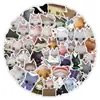 60 Animais Lanchinho Desenho Animado Personalizados Gatinho Adesivos Criativos DIY para Capas de Celular, Garrafas de Água e Decoração de Mala
