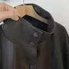 Shisanxing SUM**** Outono/Inverno 2026 Jaqueta Casual de Couro PU de Alta Qualidade Estilo Cool de Hong Kong para Mulheres