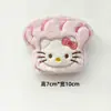 Colgante de Felpa con Forma de Comida de Gato Dibujado Colgante de Bolso Broche de Muñeca Hamburguesa Papas Fritas Pan
