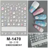 Novos Adesivos 5D Embossados para Nail Art Adesivos de Natal Boneco de Neve Floco de Neve Papai Noel Desenho Animado Estéreo Adesivos Adesivos para Unhas