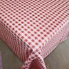 Toalha de mesa retangular descartável de PE xadrez preto e branco, plástico espessado, para restaurante, mesa de sobremesas, decoração de festa de aniversário