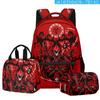 2024 Transfronteiriço 3D Nova Chegada Mochila Escolar Hell Inn Hazbin Hotel Mochila Escolar para Estudantes Lancheira Estojo