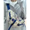 Bolso de Pecho Retro Estilo Harajuku Hong Kong para Hombre Versión Coreana Unisex para Mujer Ropa de Trabajo Bolso Cruzado