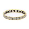 Pulsera Popular de Acero de Titanio Metálico Elástico Antiestático Terapia Magnética Cuidado de la Salud y Ecológica de Yingqi. Venta Directa de Fábrica.