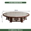 Nova Mesa Redonda Grande de Hotel Estilo Chinês Restaurante para 15-20 Pessoas, Sala Privada de Clube Banquete Mesa de Jantar de Madeira Maciça Giratória Elétrica de Ardósia
