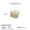 Anillo Delgado de Cadena de Circonita, Simple y Elegante Moda Coreana Versátil Moderno Personalidad Joyería Anillo Cubo Pequeño