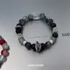Pulsera trenzada de cuentas hecha a mano para mujer, Pulsera moderna para hombre, Diseño de nicho, Estilo de pareja, Joyería de mano de estilo chino nuevo